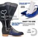 Boot Stretchers for Cowboy Boots Thick Wide Feet, Adjustable Men Women Shoe High Instep & Width Toe Box Expander | blue — 5