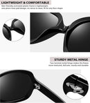 Joopin Oversized Sunglasses Womens Trendy Polarized Large Driving Sun Glasses Ladies UV Protective Big Sunnies Shades | B01-black/Black — 4