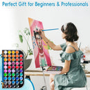 48 Color Solid Watercolor Paint Set with 3 Wooden Brushes for Adults Kids — 7