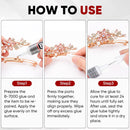 6 PCS 15ml B7000 Rhinestone Glue Clear for Bedazzling with Precision Tip — 6