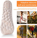 2 Pairs 4D Cloud Memory Foam Insoles Anti Fatigue for Men Women - Orange-2 — 3