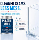 Berkland Plastic Weld Acrylic Cement 3, 6 oz for Clean Acrylic Bonds — 4
