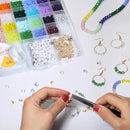 1800Pcs 4mm Glass Beads for Bracelets Jewelry Making, Faceted Bead Friendship Bracelet Kit, Rainbow Beads DIY Craft… — 3