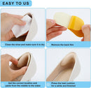 6 Pairs Heel Cushion Pads for Too Big Shoes - Protectors to Prevent Heel Pain, Blisters and Rubbing, Anti Slip Fillers Make Shoes Fit Tighter — 4