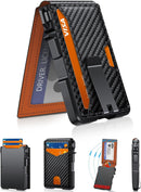 Wallet for Men, Mens Minimalist Wallet 9-13 Cards, Slim Compact RFID Wallet