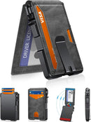 Wallet for Men, Mens Minimalist Wallet 9-13 Cards, Slim Compact RFID Wallet