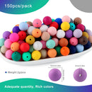 150Pcs 15mm Silicone Beads for Keychain Making and Bracelet Making,30 Colors Round Silicone Beads for Pens（Multicolor） — 2