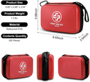 VRIEXSD Premium 320-Piece First Aid Kit, Waterproof EVA Hard Shell Case,Red — 2