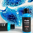 ABEIER Acrylic Pouring Paint Set, 24 x 2 oz, Pre-Mixed, Silicone Oil | classic colors — 7