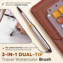 Fuumuui Travel Watercolor Set, Portable Watercolors Paints Kit with 36 Vibrant Colors, 300gsm Cotton Sketchbook, Compact Design Multifunctional Travel Brush – Plein Air Painting Supplies for Beginners, Hobbyists and Artists to Create Anywhere | Large — 6