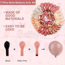 Amandir 173Pcs Dusty Rose Pink Nude Balloon Garland Arch Kit | Dusty Pink — 3