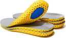 XINIFOOT 3 Pairs Elastic Shock Absorbing Shoe Insoles Breathable Honeycomb Sneaker Inserts Sports Shoe Insole Replacement Insoles for Men - Yellow — 1