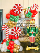 Christmas Balloon Garland Arch Kit, Red Sage Green Gold White Sand New Years,Xmas Balloons with Candy,Cane,Nutcracker Foil Balloons for Christmas Party Decorations Indoor,Birthday-125PCS | Nutcracker Christmas — 5