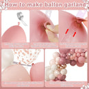 Amandir 173Pcs Dusty Rose Pink Nude Balloon Garland Arch Kit | Dusty Pink — 4