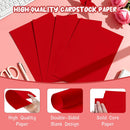 40 Sheets Red Cardstock Paper 8.5 x 11, Card Stock, Cardstock Printer Paper | 8.5x11 IN-40 Sheets — 3