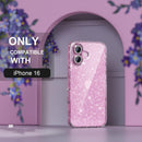 Choiche for iPhone 16 Case Clear Women Girly (Glitter Clear) — 2