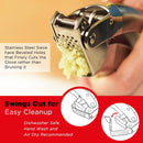 Kuhn Rikon Epicurean Garlic Press, Stainless Steel, 6.5 x 1 x 1.5 inches, Silver — 4