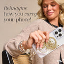 Case-Mate Phone Charm Wrist Strap w/Pearls & Crystals - Crystal Pearl Gold photo 3