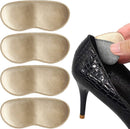 Dr.Foot Heel Grips for Men and Women, Self-Adhesive Heel Cushion Inserts Prevent Heel Slipping, Rubbing, Blisters, Foot Pain, and Improve Shoe Fit - 2pairs+ Extra 1pair (Beige) — 1