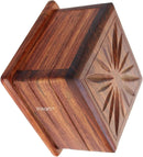 TOSQP27 Secret Box Brainteaser Puzzle Case Wooden Trick Opening Storage Organiser Unique Artisan Gifts Her, Girlfriend, Men — 2