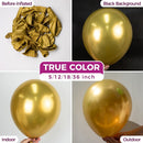 Bezente Metallic Gold Balloons 18 Inch 30 Pack Latex Large Thick | 05-gold-s31 | 18inch (Large) — 2