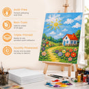 Conda Stretched Canvas for Painting 16x20 Inch, 5Pack Primed Large Canvas for Painting, Acid-Free Cotton 5/8 Blank Canvases, Value Bulk Pack for Acrylic Paint,Watercolor, Oil Paint | 5Pack,16"x20" — 5
