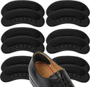 4D Heel Pads for Shoes Too Big, Black Grips Inserts, 6 Pairs - Black | 6 Pairs — 1