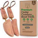 HOUNDSBAY Cowboy Boot Trees, Cedar Western Boot Tree for Men & Women, Shoe Tree for Boots, Boot Stretcher & Shaper | 1 Pack — 1