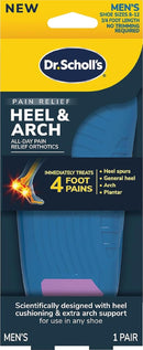 Dr. Scholl's® Heel & Arch All-Day Pain Relief Orthotics, Men's 8-12, 1 Pair, 3/4 Length — 1