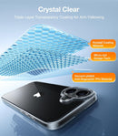 TORRAS for iPhone 16 Case Crystal Clear, Anti-Yellowing, Clear 6.1" — 4