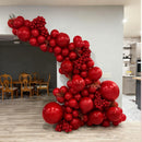 Awenztech 122pcs Dark Red Latex Balloons in 18 12 10 5 inches — 7