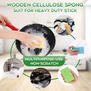 Compressed Cellulose Kitchen Sponges 12Pack，Non-Scratch Biodegradable Natural Colorful Sponge Scrub for Dishes… — 5