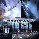 24 Pack Fairy Lights Battery Operated [3 Modes] 7ft 20 LED Mini Twinkle String Lights Waterproof Silver Wire Firefly Starry Lights for Wedding Party Mason Jars Christmas Decorations, Cool White | [24 Pack] 7 Feet 20 LED — 4