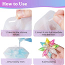 LET'S RESIN Christmas Resin Molds, 6 Varying Sizes Snowflake Silicone Molds — 3
