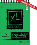 Canson XL Series Recycled Bristol Paper Pad, Dual Sided Smooth and Vellum for Pencil, Marker or Ink, Fold Over, 96 Pound, 9 x 12 In, White, 25 Sheets | 9x12 | Bristol, Recycled — 2