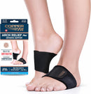Copper Fit CFACBP Health Unisex Arch Relief Plus with Built-In Orthotic Support, Black — 1