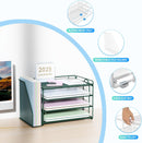 Spacrea 4-Tier Paper Organizer for Desk with File Organizer — 3