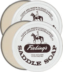 Fiebing's White Saddle Soap for Leather (12oz 2 Pack, 24oz Total) - Leather Cleaner & Conditioner to Soften, Protect & Restore Leathercraft - Leather Soap for Car Seat, Couch, Boot, Bag, & Saddles — 1