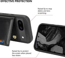 iCoverCase Compatible with Google Pixel 8a Case with Card Holder, Wallet Phone Case for Women Men [RFID Blocking] PU Leather Protective Wallet Case for Pixel 8a (Black) — 6