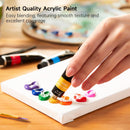 Shuttle Art Acrylic Paint Set, 16 x12ml Tubes Artist Quality Non Toxic Rich Pigments Colors Great for Kids Adults Professional Painting on Canvas Wood Clay Fabric Ceramic Crafts — 4