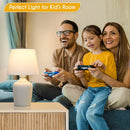 11.8’’ Small Table Lamps Set of 2 for Bedroom Kid’s Room Home Office, White — 5