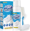 Shoe Cleaner, 6.76 fl oz Shoe Cleaning Kit with Brush and Towel, White Sneaker Cleaner for Removing Stains — 1