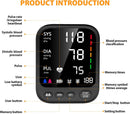 Blood Pressure Machine, Automatic Upper Arm Blood Pressure Monitor with 2x199 Readout, 4.5 Inch Backlit Large Screen Adjustable Large Cuff 9 to 17 Inches - Arrhythmia and Home Hypertension Detector — 2