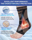 LISEPWU Copper Ankle Brace for Men & Women, Ankle Compression Sleeve 1 Pair — 3