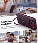 TORRAS Burgundy for iPhone 18 Pro Max Case with Magnetic Stand Slim photo 3