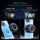 Black Shark Magnetic Phone Cooler 5 Pro - 18 Addressable RGB LEDs, Detachable Grip, APP-Controlled Thermostatic Cooling Fan for iPhone MagSafe/Android/iPad -Gaming/Streaming/Photography photo 4