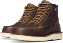 Danner 6" Bull Run Steel Toe Work Boots for Men - Brown — 1