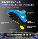Welnove Carbon Fiber Sport Insoles with Arch Support - Shock Absorbing Performance Insoles for High Impact Sport- Energy Return,Increased Performance and Injury Protection-Not for Tight Shoes - L - Sky Blue — 4