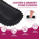 High Heel Cushion Inserts for Women - Bukihome 3/4 Invisible Insoles Prevent Feet from Sliding Forward - Shock & Sweat Absorption - Comfort Shoe Pads for High Heels Sandals Flats,Black,Size M - Black | Medium — 3