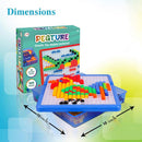 Playkidz: Pegture Set with 505 Larger Pieces + 12 Design Cards. Mosaic Puzzle Toy Set, Creative Skills Development, Educational Learning Toys for Kid. Great Gift for Boys & Girls. — 3